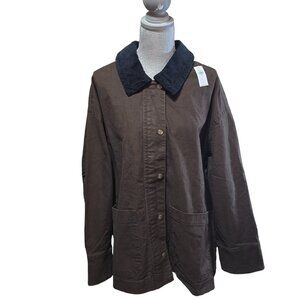Old Navy Women's Plus Size Barn Jacket Brown Black XXL NWT